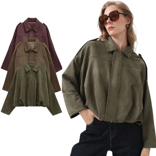 GIACCA IN PELLE SCAMOSCIATA - DONNA